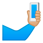 Emoji 🤳🏼 Selfie: Carnagione Abbastanza Chiara su Google Android 9.0.