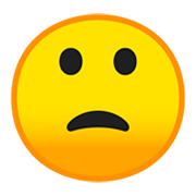 🙁 Emoji Cara Con El Ceño Ligeramente Fruncido en Google Android 9.0.