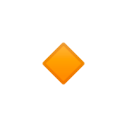 🔸 Emoji Rombo Naranja Pequeño en Google Android 9.0.