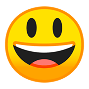 😃 Emoji Cara Sonriendo Con Ojos Grandes en Google Android 9.0.