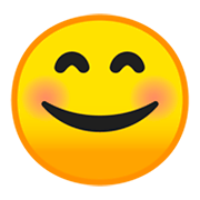 😊 Emoji Rosto Sorridente Com Olhos Sorridentes na Google Android 9.0.