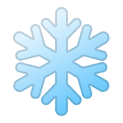 Emoji ❄️ Fiocco Di Neve su Google Android 9.0.