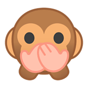 🙊 Emoji sich den Mund zuhaltendes Affengesicht Google Android 9.0.
