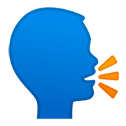 🗣️ Emoji sprechender Kopf Google Android 9.0.