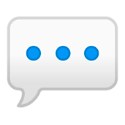 💬 Emoji Bocadillo De Diálogo en Google Android 9.0.