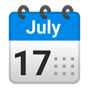 Emoji 🗓️ Calendario A Spirale su Google Android 9.0.