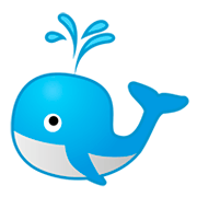 Émoji 🐳 Baleine Soufflant Par Son évent sur Google Android 9.0.