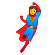 Emoji 🦸 Supereroe su Google Android 9.0.