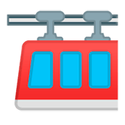 Émoji 🚟 Train Suspendu sur Google Android 9.0.