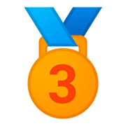 🥉 Emoji Bronzemedaille Google Android 9.0.