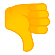 Emoji 👎 Pollice Verso su Google Android 9.0.