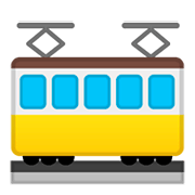 🚋 Emoji Vagón De Tranvía en Google Android 9.0.
