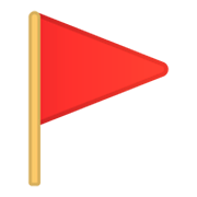Emoji 🚩 Bandierina Rossa su Google Android 9.0.