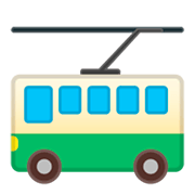 🚎 Emoji Oberleitungsbus Google Android 9.0.