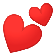 💕 Emoji zwei Herzen Google Android 9.0.