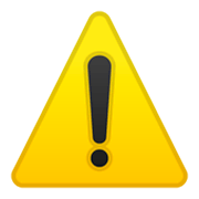 Émoji ⚠️ Symbole D’avertissement sur Google Android 9.0.