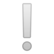 Emoji ❕ Punto Esclamativo Bianco su Google Android 9.0.