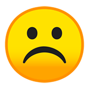 ☹️ Emoji Cara Con El Ceño Fruncido en Google Android 9.0.