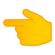 👈 Emoji nach links weisender Zeigefinger Google Android 9.0.