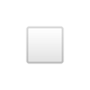 Emoji ◽ Quadrato Bianco Medio-piccolo su Google Android 9.0.
