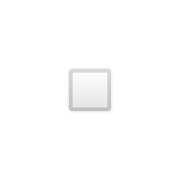▫️ Emoji Quadrado Branco Pequeno na Google Android 9.0.