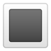 Emoji 🔳 Tasto Quadrato Nero Con Bordo Bianco su Google Android 9.0.