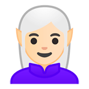 🧝🏻‍♀️ Emoji Elfa: Pele Clara na Google Android 9.0.