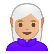 🧝🏼‍♀️ Emoji Elfa: Pele Morena Clara na Google Android 9.0.