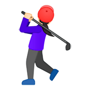🏌🏻‍♀️ Emoji Mujer Jugando Al Golf: Tono De Piel Claro en Google Android 9.0.