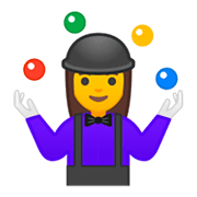 Emoji 🤹‍♀️ Giocoliere Donna su Google Android 9.0.