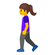 🚶‍♀️ Emoji Fußgängerin Google Android 9.0.