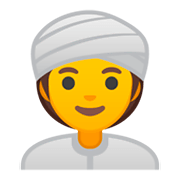 Emoji 👳‍♀️ Donna Con Turbante su Google Android 9.0.