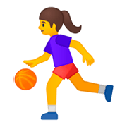 Emoji ⛹️‍♀️ Donna Che Fa Rimbalzare Una Palla su Google Android 9.0.