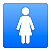 Émoji 🚺 Symbole Toilettes Femmes sur Google Android 9.0.