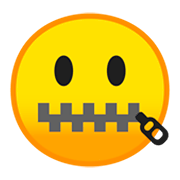 🤐 Emoji Gesicht mit Reißverschlussmund Google Android 9.0.