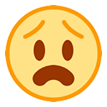 Emoji 😧 Faccina Angosciata su HTC Sense 7.