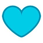 Emoji 💙 Cuore Azzurro su HTC Sense 7.