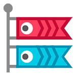 🎏 Emoji Banderín De Carpas en HTC Sense 7.