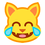 😹 Emoji Rosto De Gato Com Lágrimas De Alegria na HTC Sense 7.