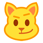 Emoji 😼 Gatto Con Sorriso Sarcastico su HTC Sense 7.