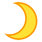 Émoji 🌙 Croissant De Lune sur HTC Sense 7.
