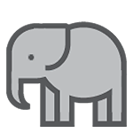 Emoji 🐘 Elefante su HTC Sense 7.