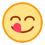 😋 Emoji Rosto Saboreando Comida na HTC Sense 7.
