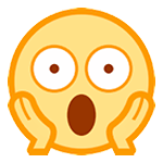 Emoji 😱 Faccina Terrorizzata su HTC Sense 7.