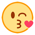 😘 Emoji Rosto Mandando Um Beijo na HTC Sense 7.