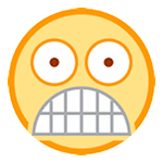 😨 Emoji Rosto Amedrontado na HTC Sense 7.