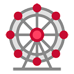 Emoji 🎡 Ruota Panoramica su HTC Sense 7.