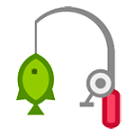 Emoji 🎣 Canna Da Pesca su HTC Sense 7.