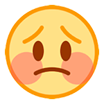 😳 Emoji errötetes Gesicht mit großen Augen HTC Sense 7.