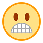 😬 Emoji Rosto Expressando Desagrado na HTC Sense 7.